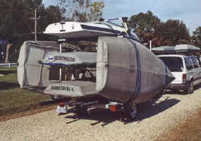 Seitech Trailer Conversion Racks for Small Sailboats, and other Boats