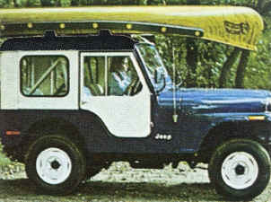 Sportspal Canoe on Jeep using car top carrier blocks