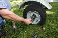 Bearing Buddies on Trailex Trailer