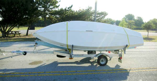 Multiple Sunfish and Laser Sailboat Trailer, carries 3 to 4 sailboats