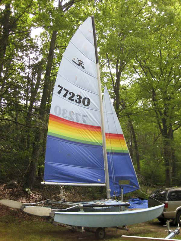 Hobie 16 Catamaran on the Trailex TX-416 Trailer