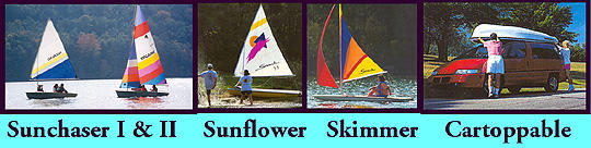 SailboatsToGo Multi-Color Sail For Super Snark, Sea Snark Canoe - E2-45 Replacement